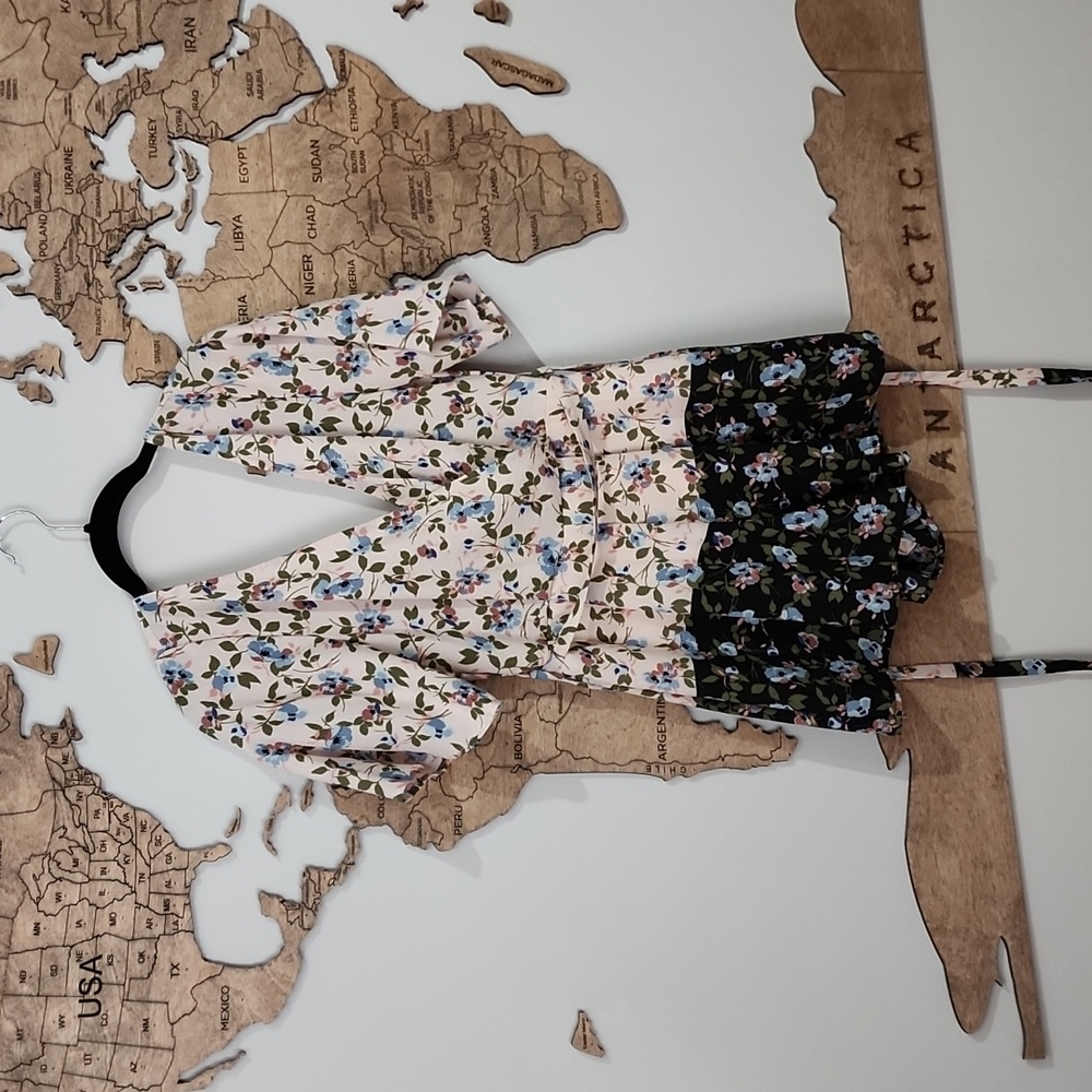 Multi colored floral romper size small